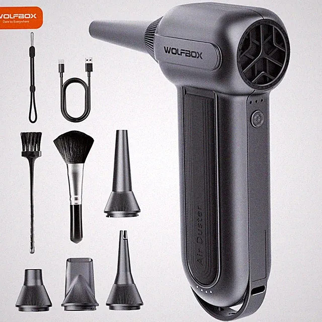 WOLFBOX Electric air Duster 150000RPM Brushless 3 Speed Turbo Fan JetFan for Car