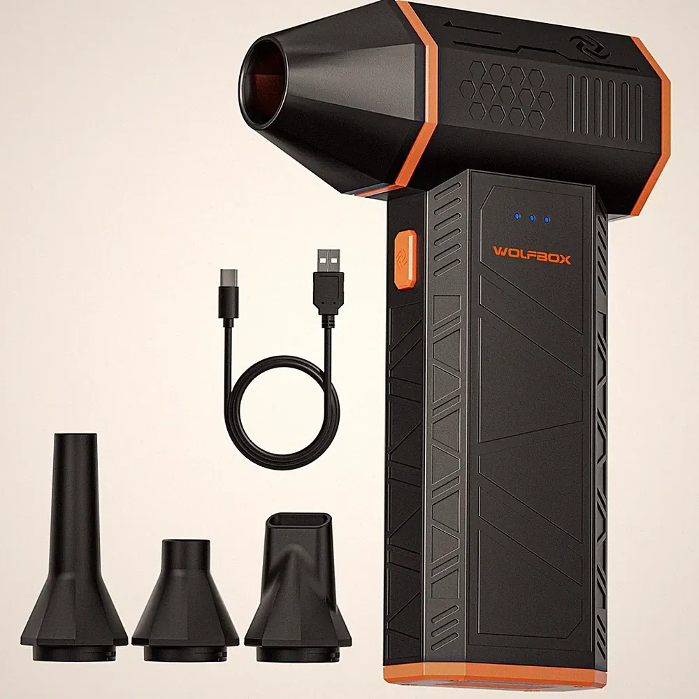 WOLFBOX MegaFlow 50 Compressed Air Duster110000RPM Super Power Electric Air D...